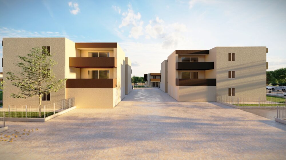 Render 6 – edifici A-B-C-D